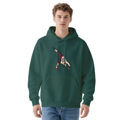 Streetwear Hoodie - Cartoon Illustration Breakdancer