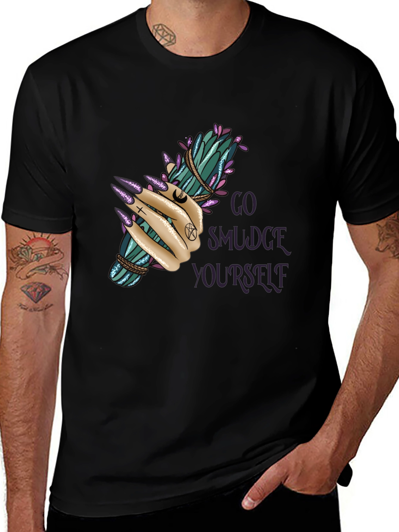 Go Smudge Yourself Graphic Tee - Unisex Black T-Shirt