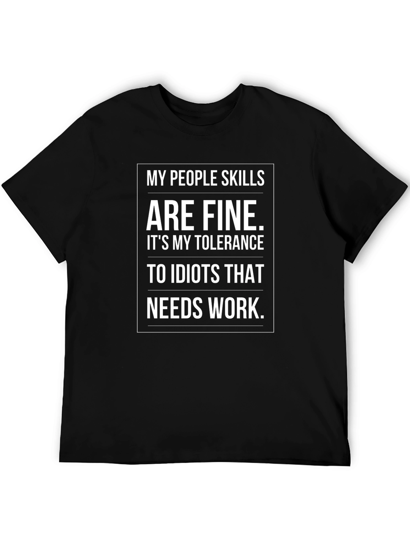 Funny Tolerance Graphic T-Shirt