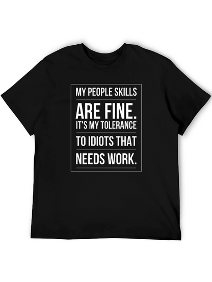 Funny Tolerance Graphic T-Shirt
