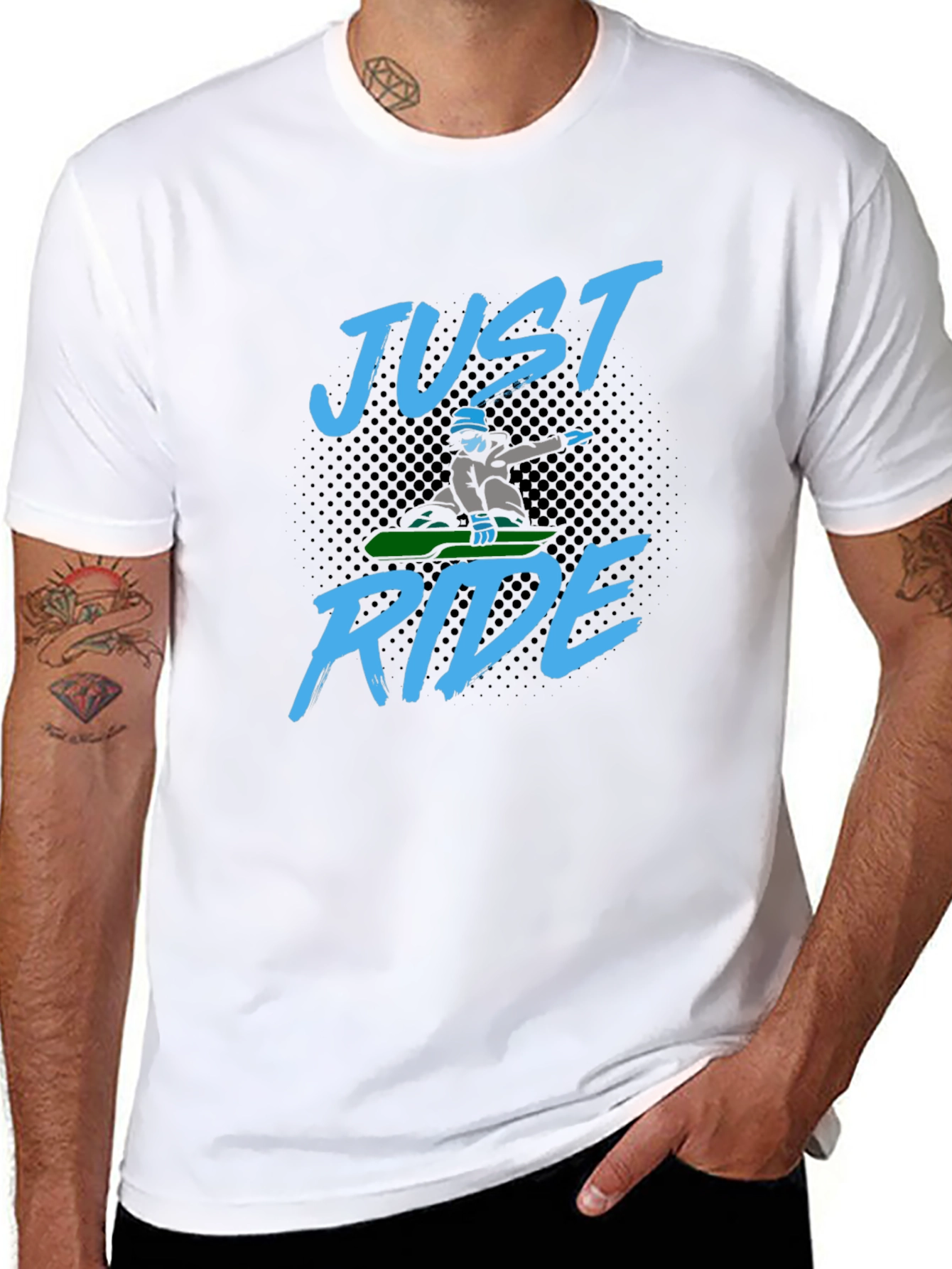 Just Ride T-Shirt - Snowboard Design