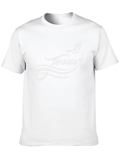 Jesus Dove Graphic Tee - Black Christian T-Shirt