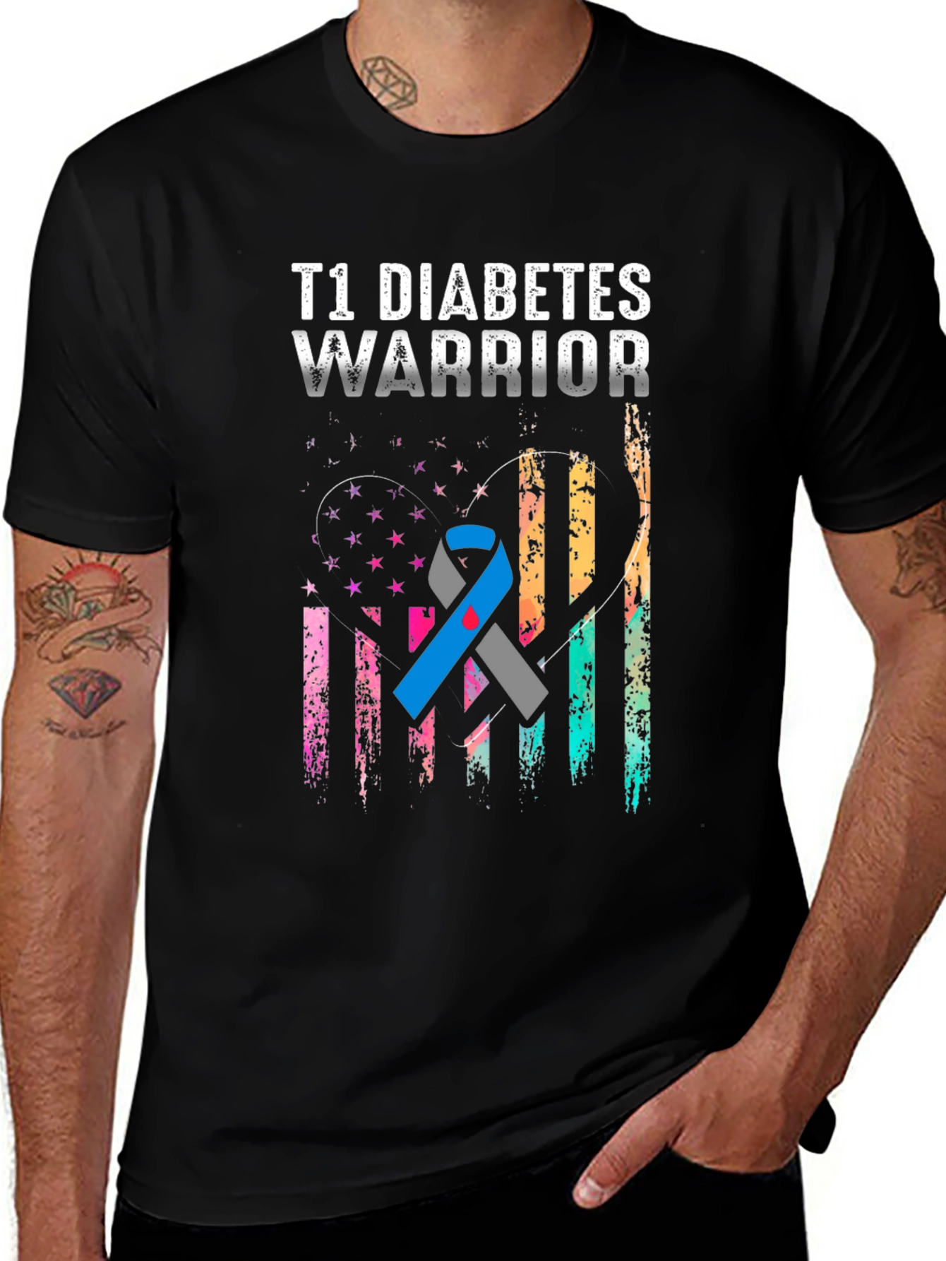T1 Diabetes Warrior Graphic Tee