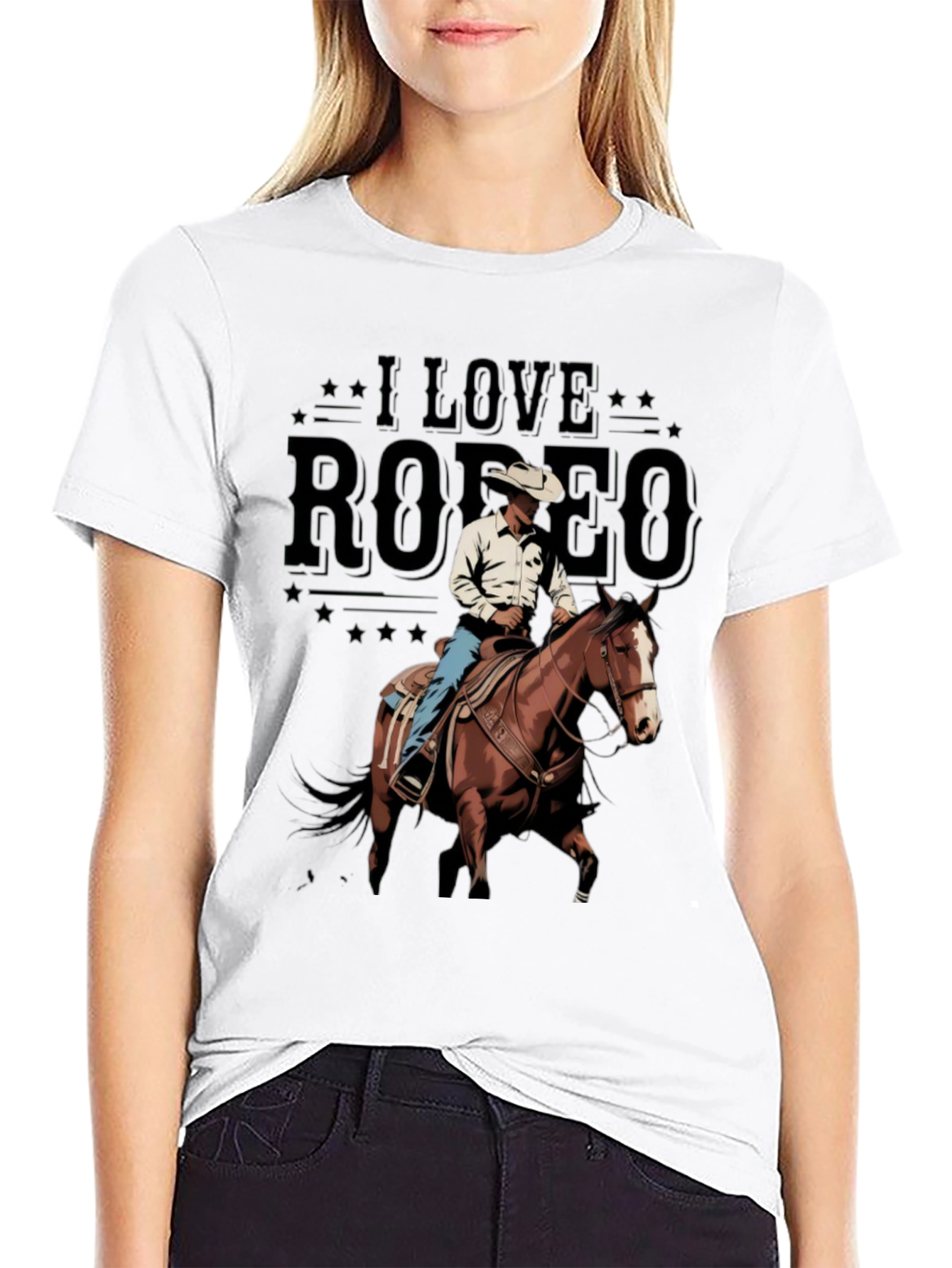 I Love Rodeo Graphic T-Shirt