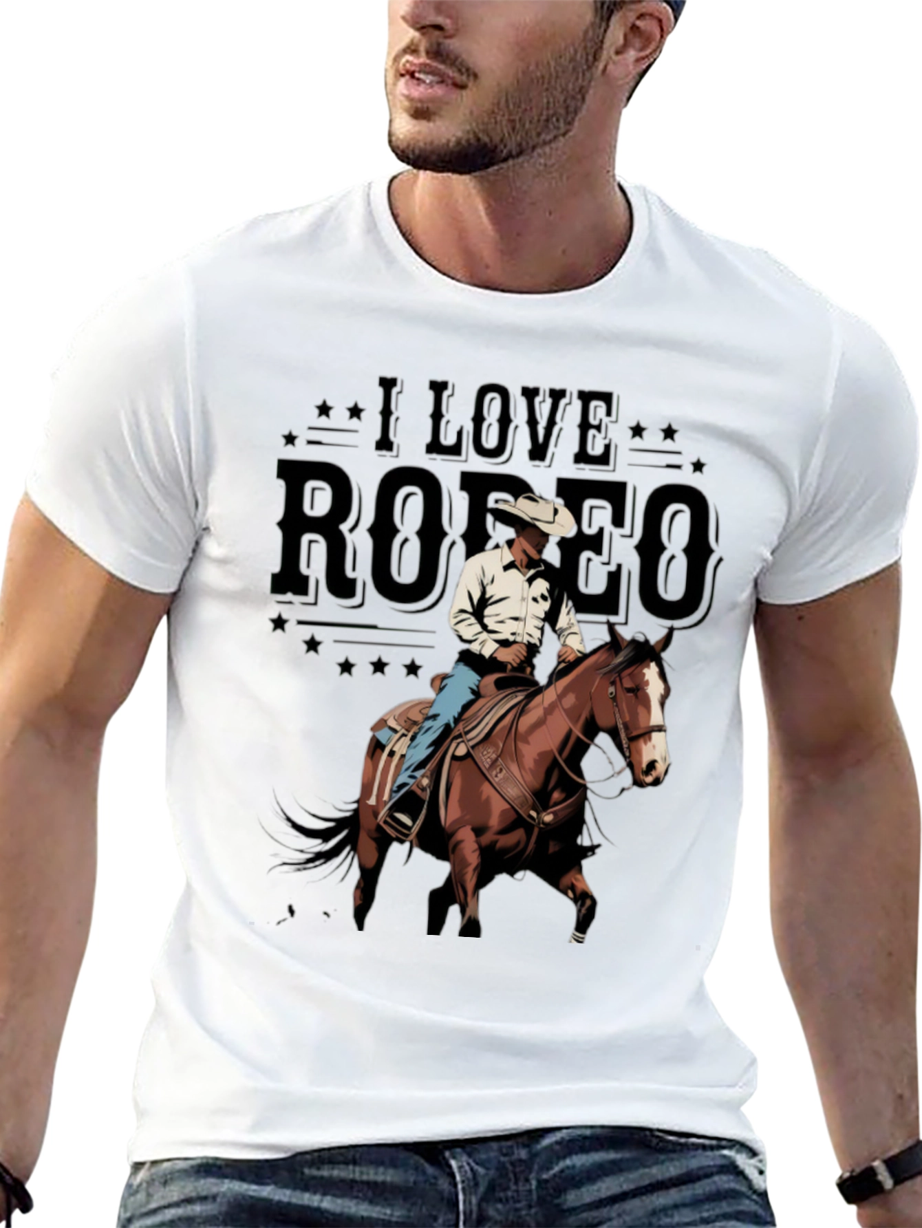 I Love Rodeo Graphic T-Shirt