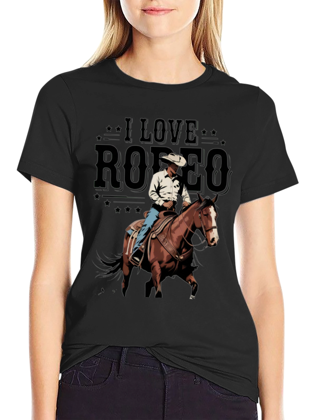 I Love Rodeo Graphic T-Shirt