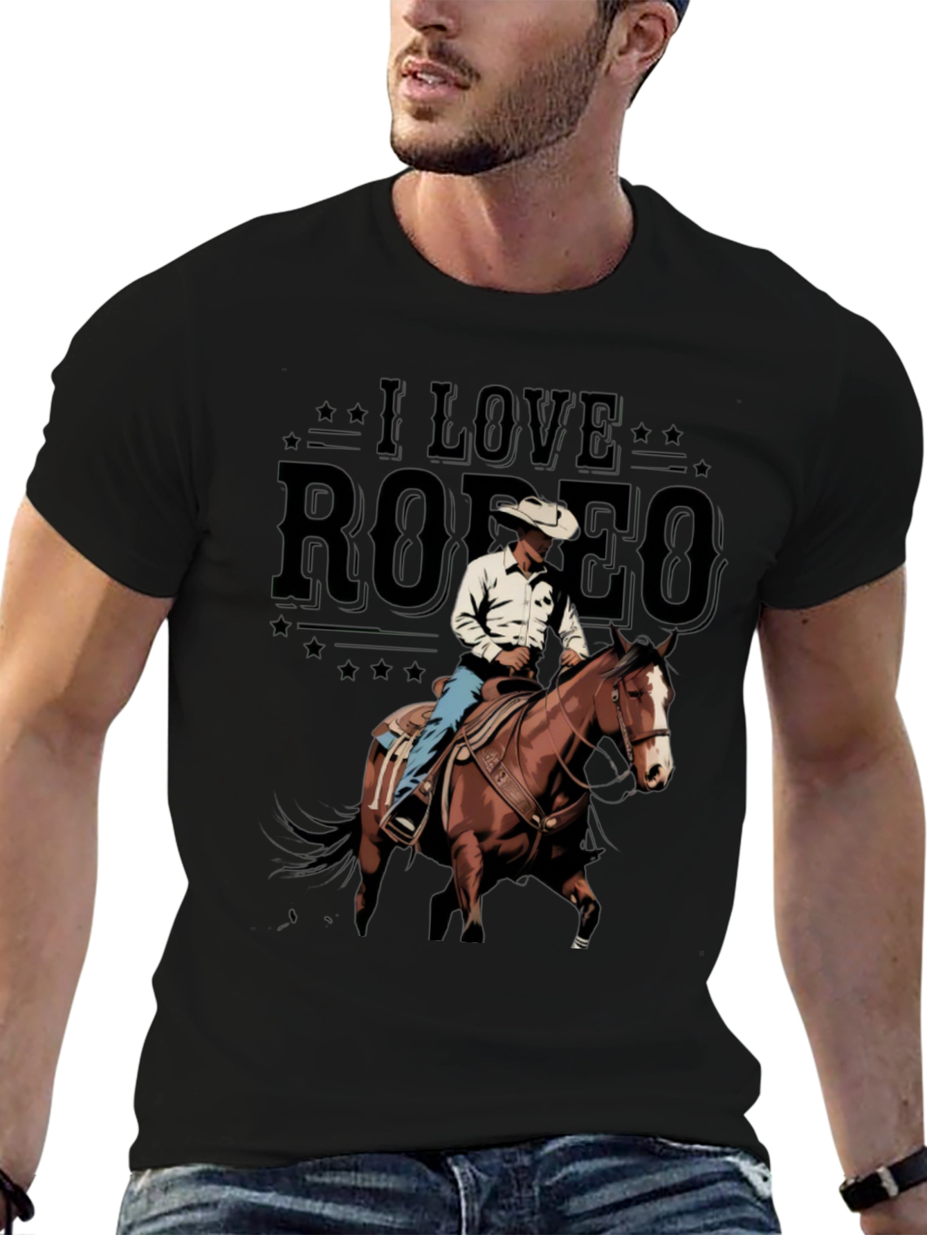 I Love Rodeo Graphic T-Shirt