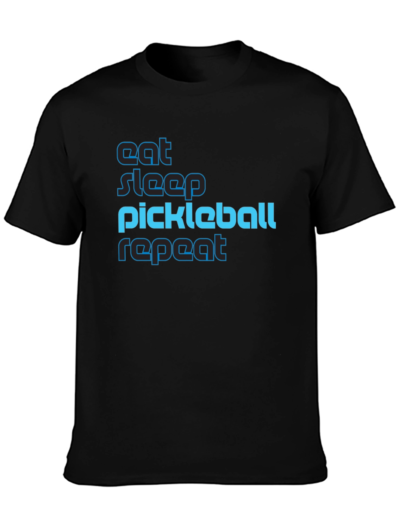 Eat Sleep Pickleball Repeat Graphic Tee