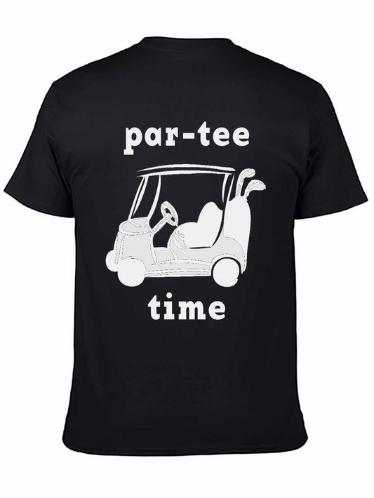 Par-Tee Time Golf Cart Graphic T-Shirt