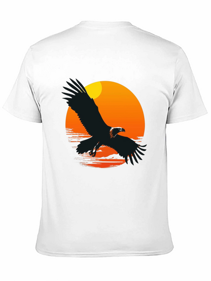 Eagle Sunset Graphic T-Shirt - Black
