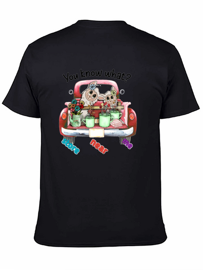 Cute Lambs in Truck T-Shirt