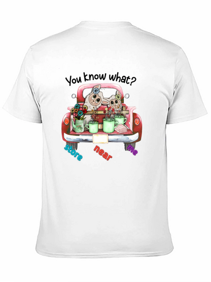 Cute Lambs in Truck T-Shirt