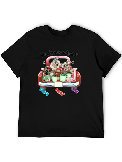 Cute Lambs in Truck T-Shirt