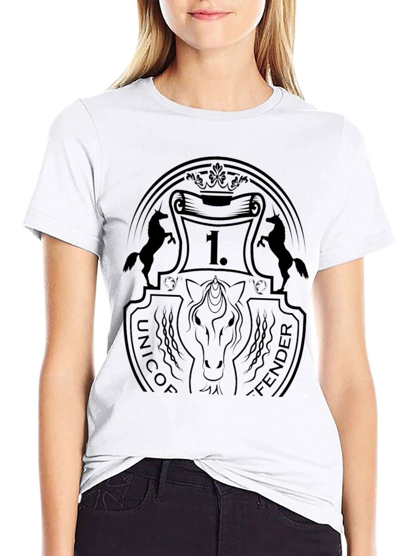 Unicorn Fender Graphic T-Shirt - Black