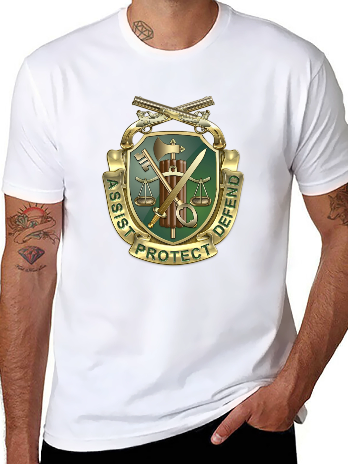 Assist Protect Defend Graphic Tee