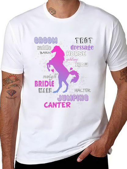 Equestrian Word Art T-Shirt