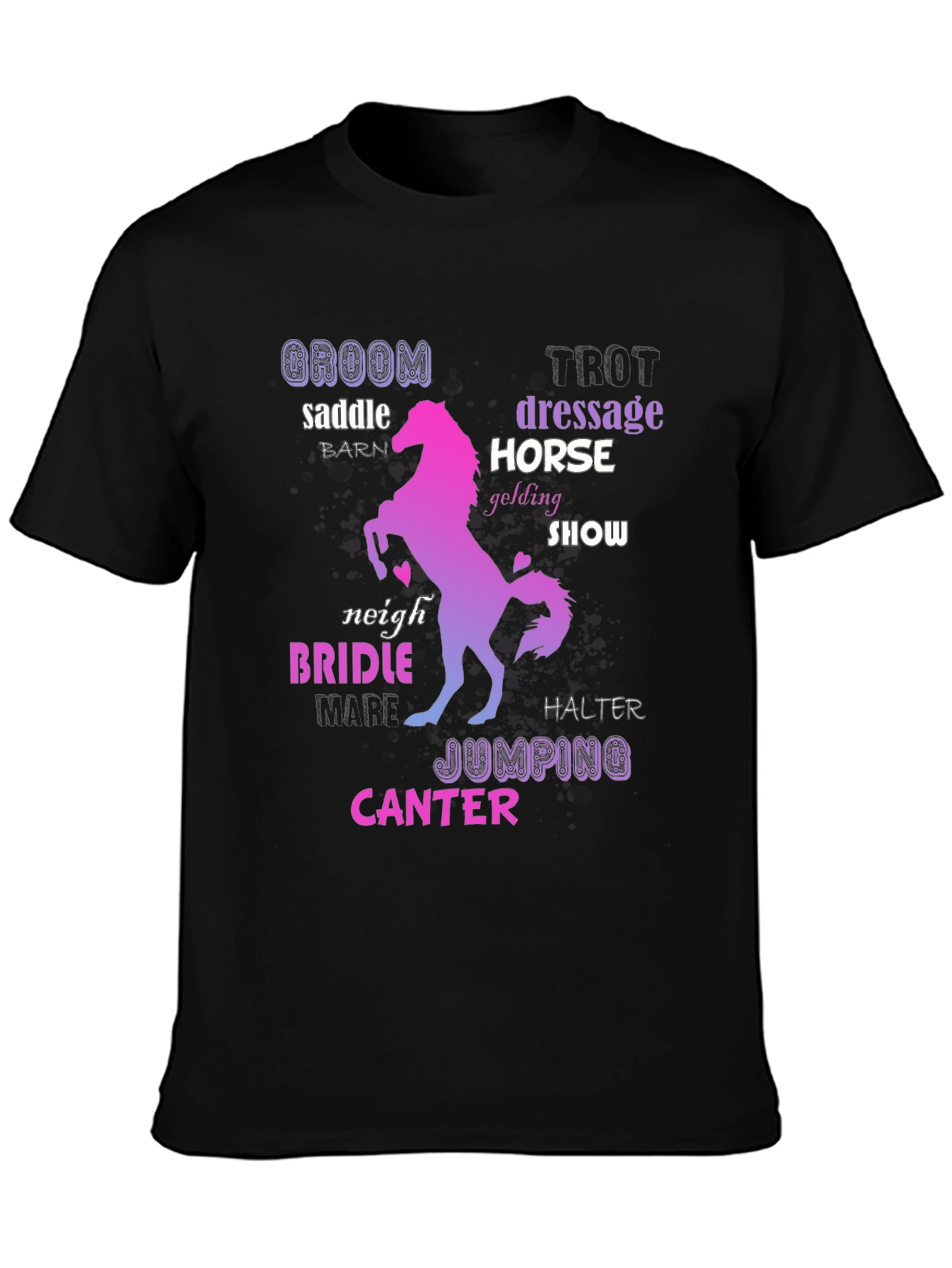 Equestrian Word Art T-Shirt