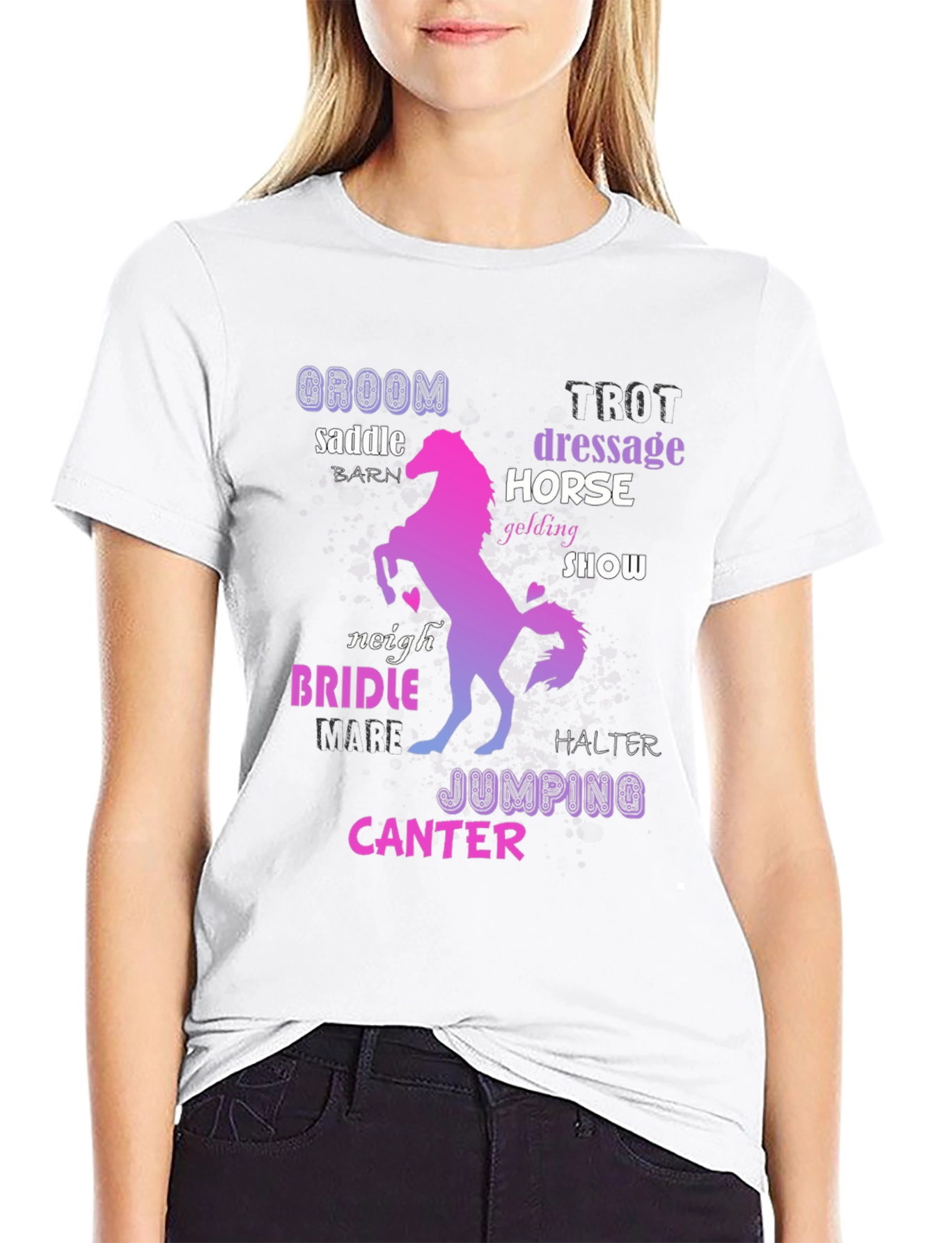 Equestrian Word Art T-Shirt