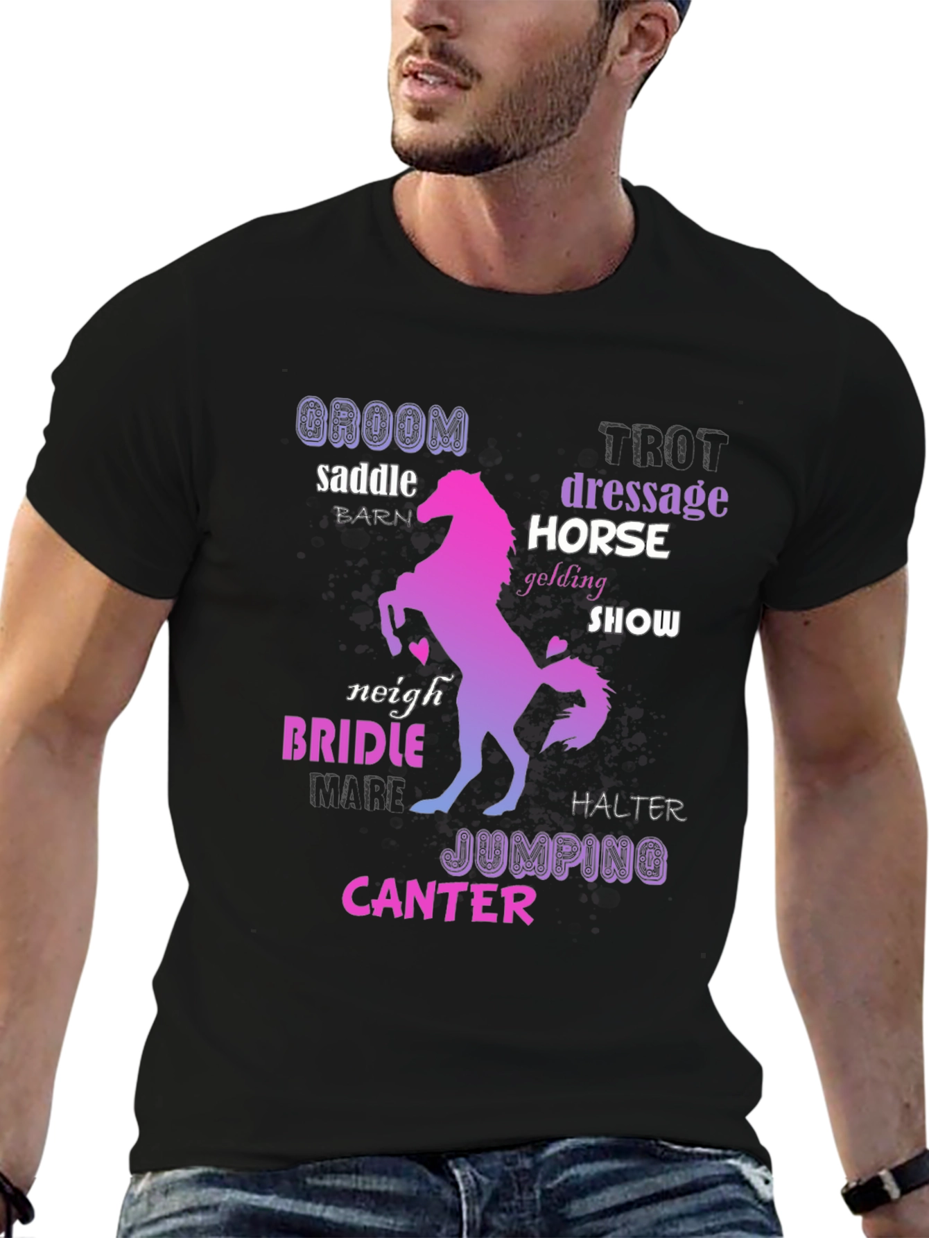 Equestrian Word Art T-Shirt