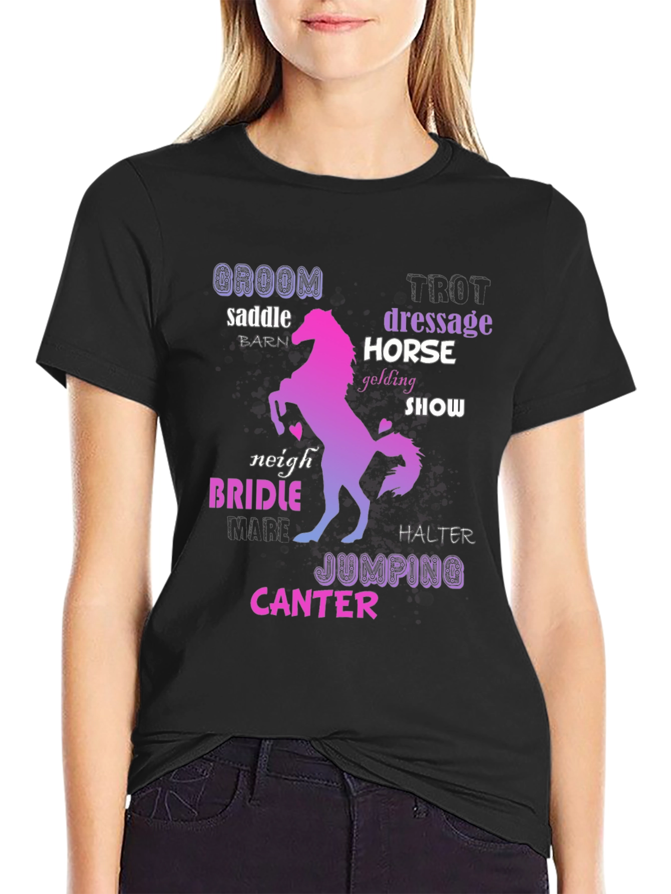 Equestrian Word Art T-Shirt