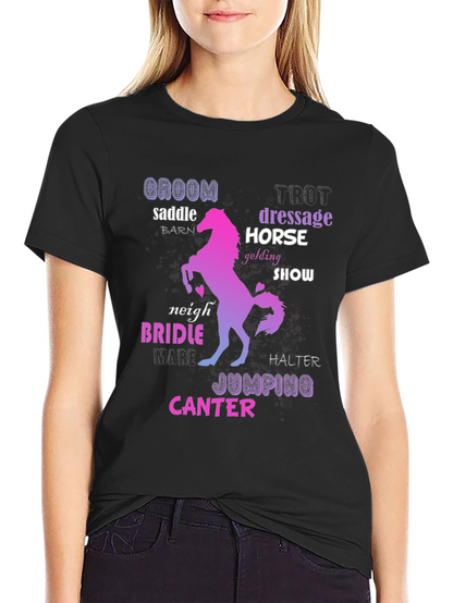 Equestrian Word Art T-Shirt