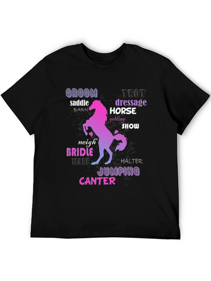 Equestrian Word Art T-Shirt