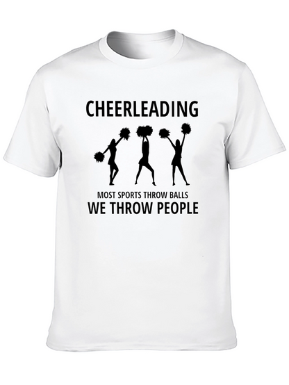 Cheerleading We Throw People T-Shirt