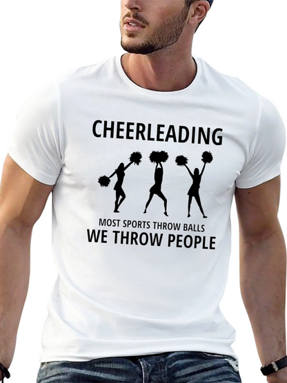 Cheerleading We Throw People T-Shirt