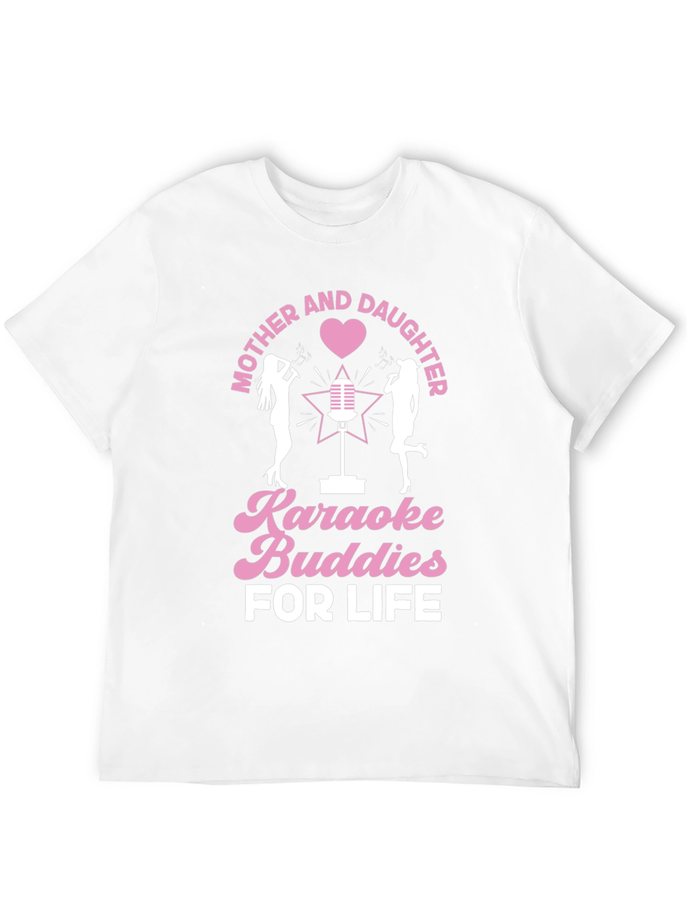 Mother and Daughter Karaoke Buddies Black Tee