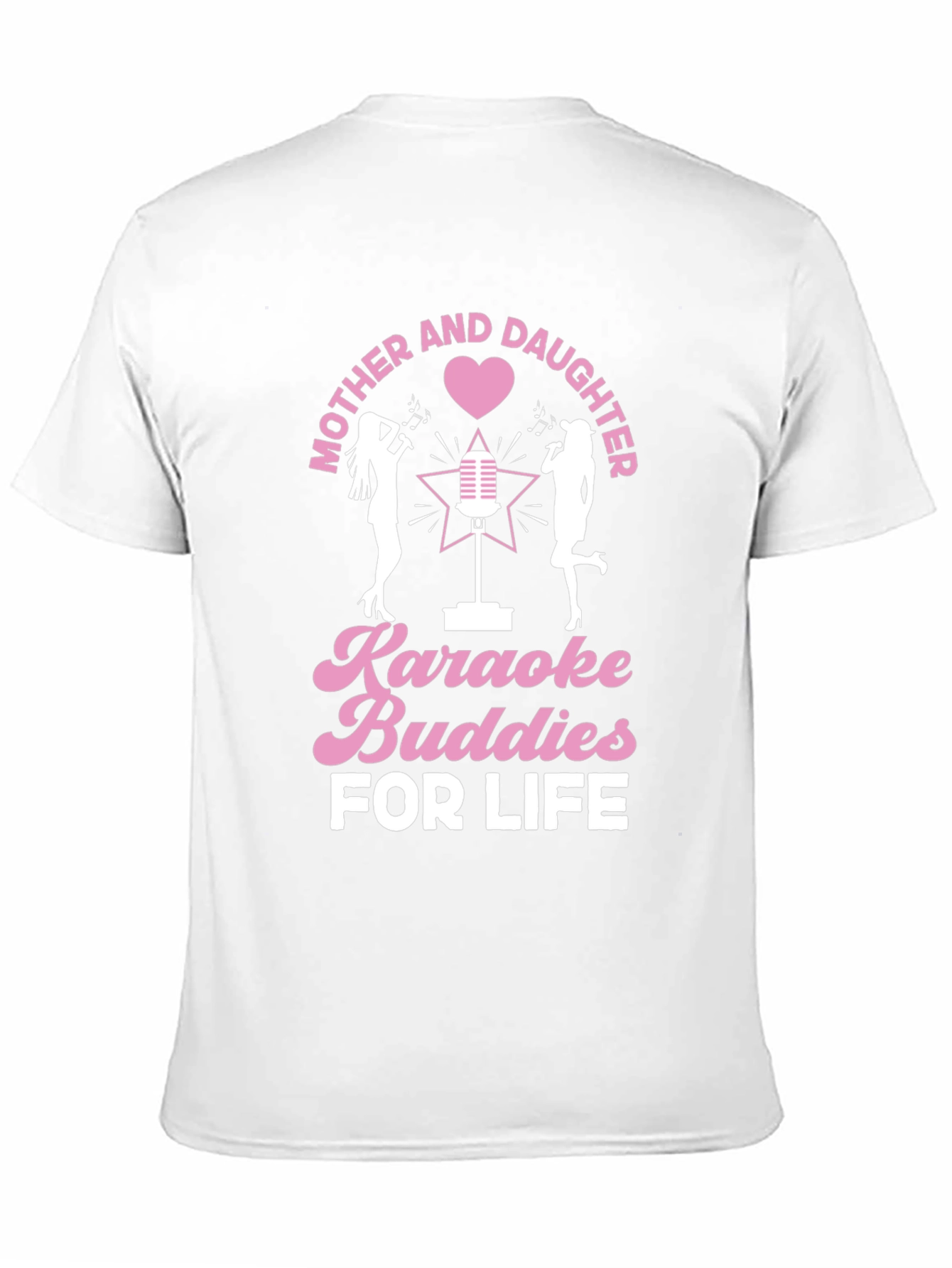 Mother and Daughter Karaoke Buddies Black Tee