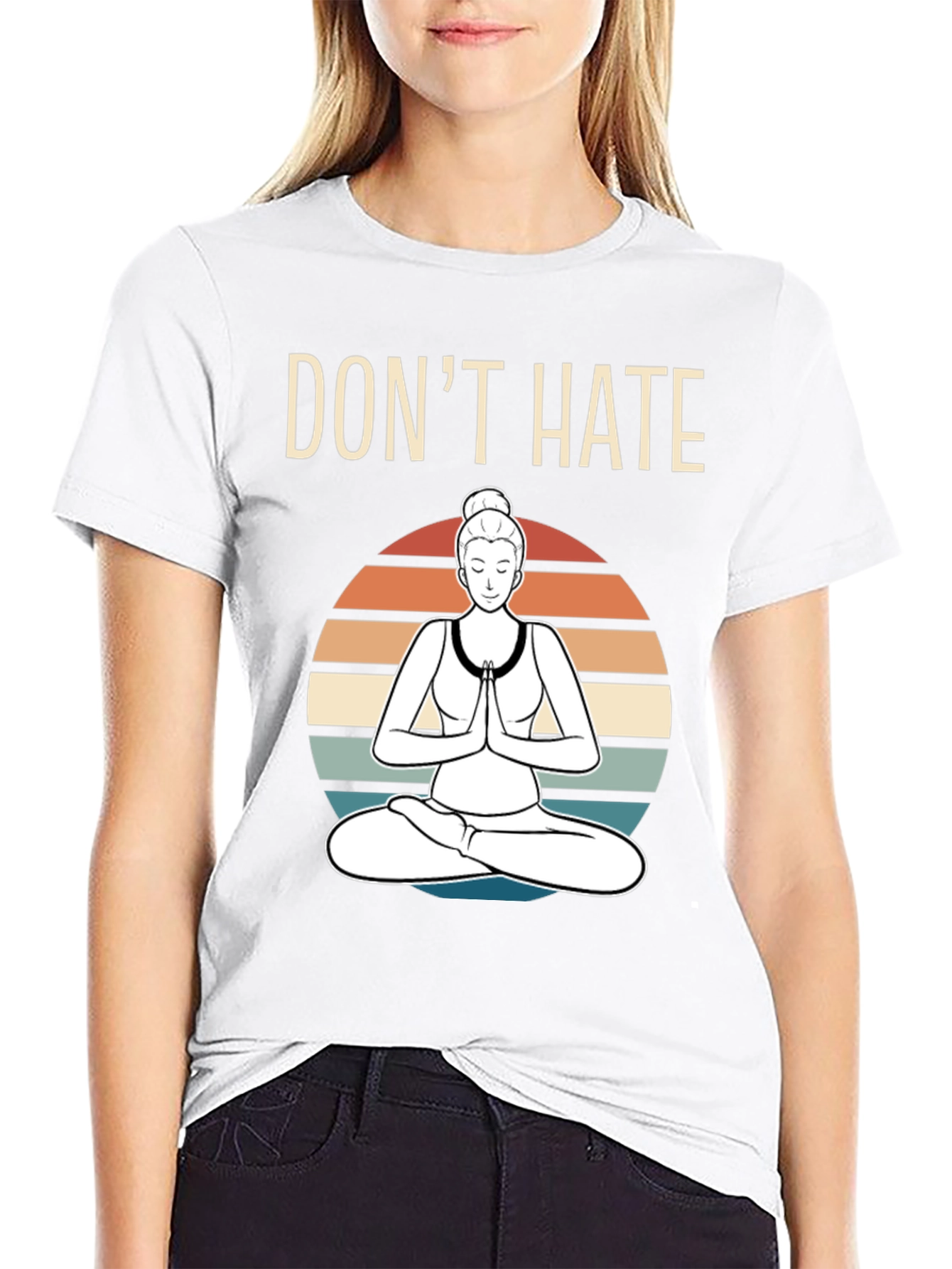 Dont Hate Meditate Graphic T-Shirt