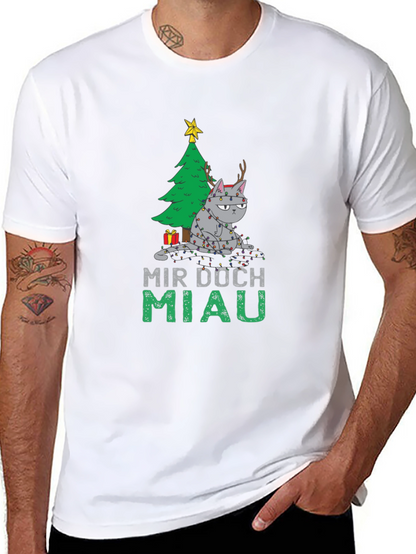 Grumpy Cat Christmas T-Shirt - Mir Doch Miau