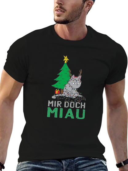 Grumpy Cat Christmas T-Shirt - Mir Doch Miau