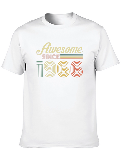 Awesome Since 1966 T-Shirt - Retro Birthday Tee