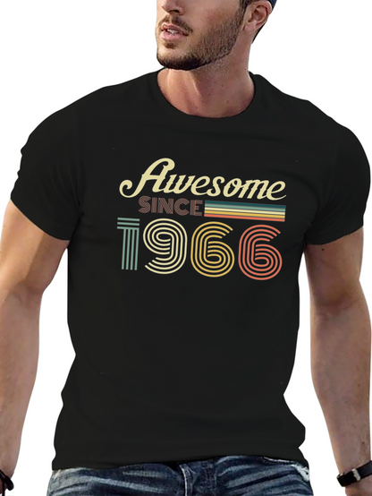 Awesome Since 1966 T-Shirt - Retro Birthday Tee