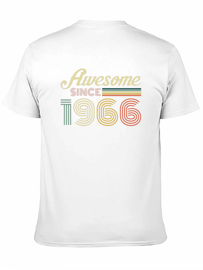 Awesome Since 1966 T-Shirt - Retro Birthday Tee