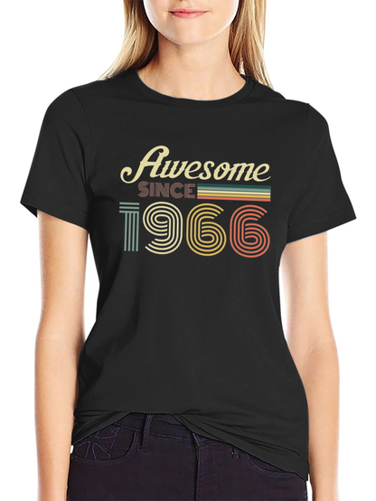 Awesome Since 1966 T-Shirt - Retro Birthday Tee