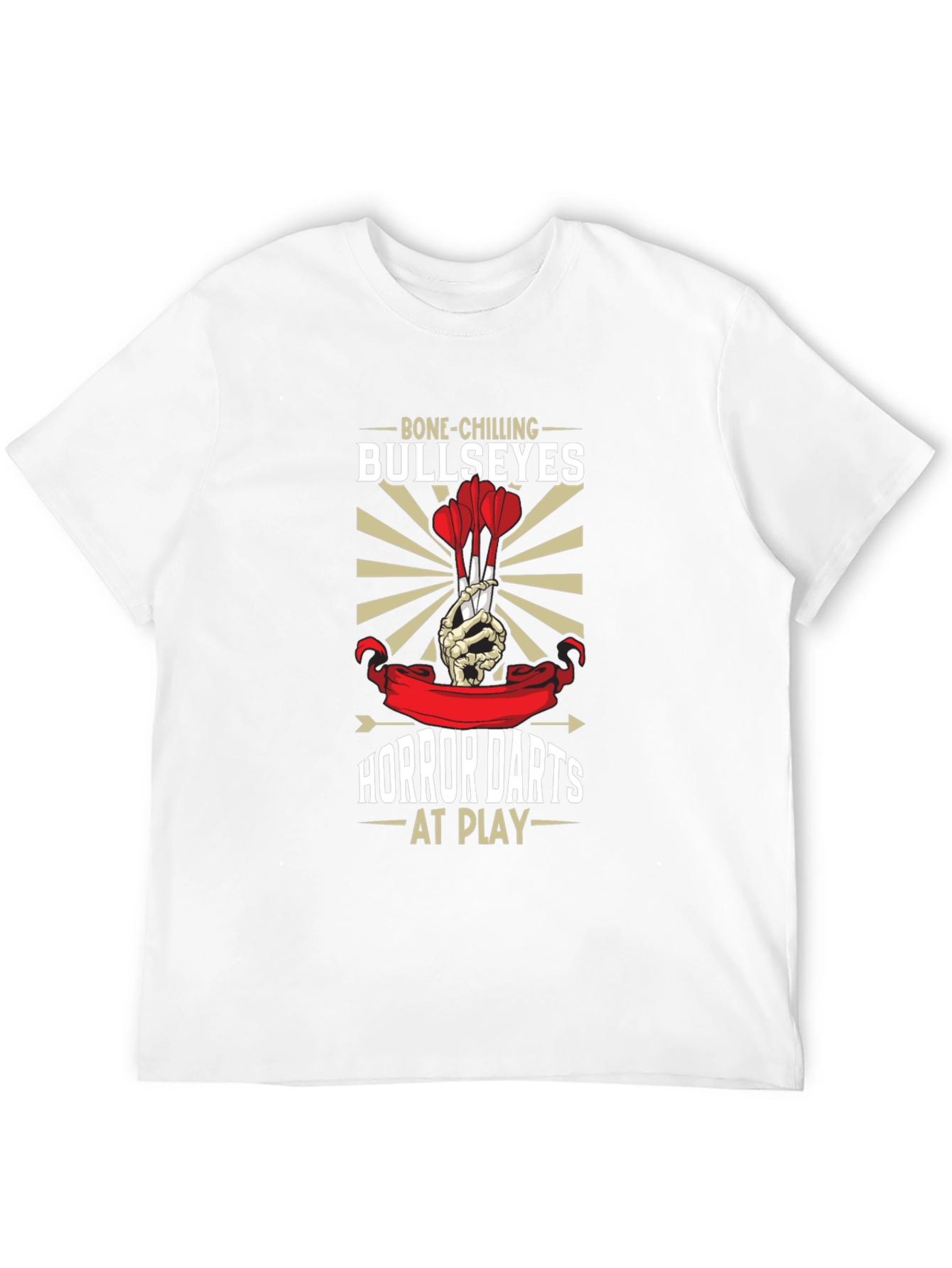Bone-Chilling Bullseyes Horror Darts T-Shirt