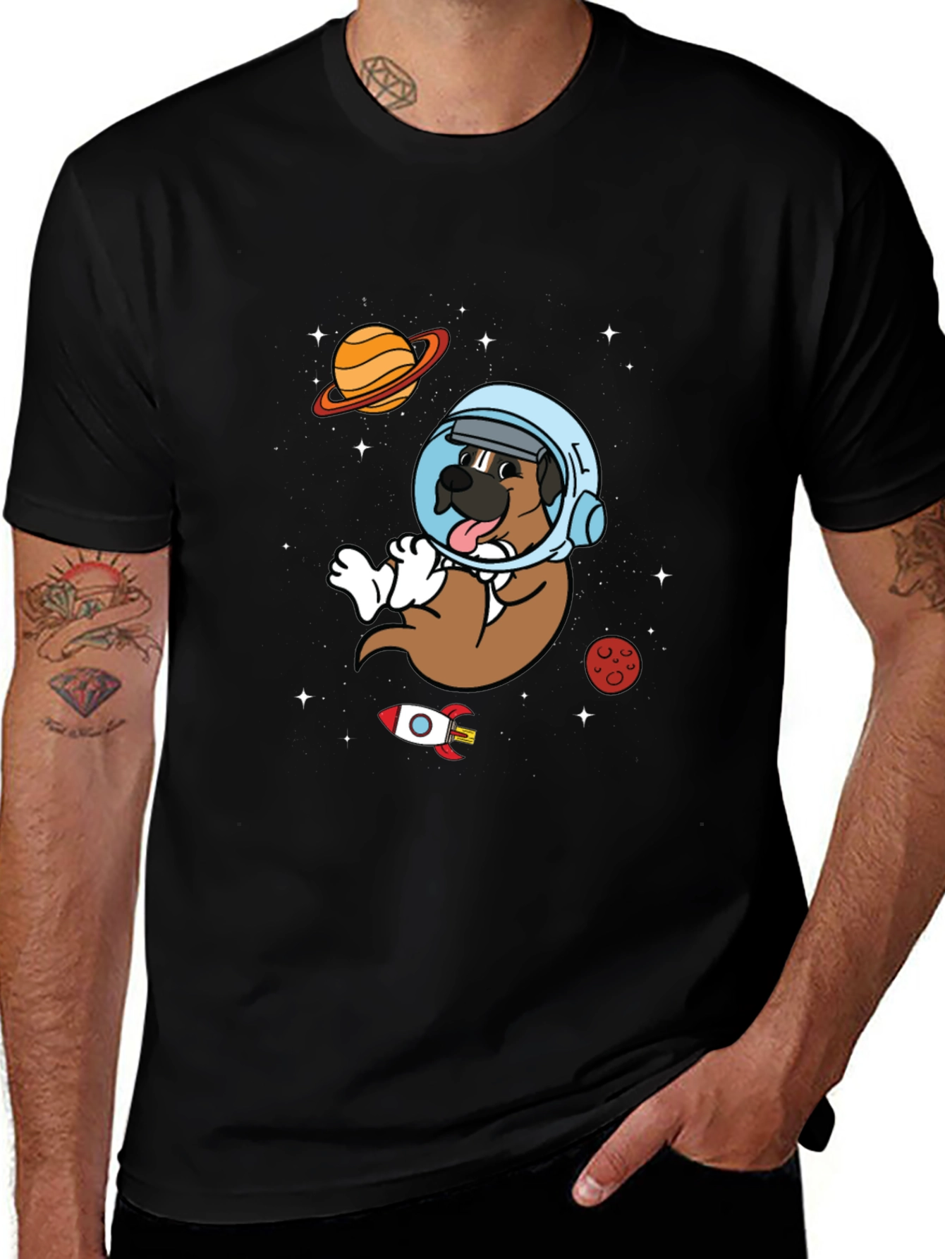 Astronaut Dog T-Shirt - Space Pup