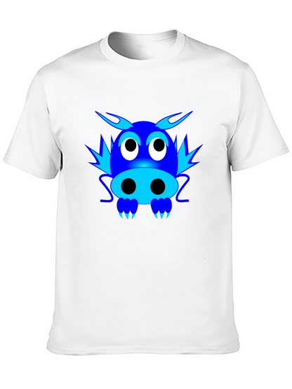 Cartoon Dragon Graphic T-Shirt