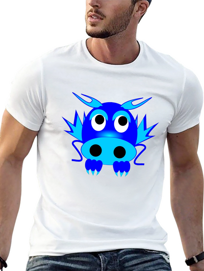 Cartoon Dragon Graphic T-Shirt