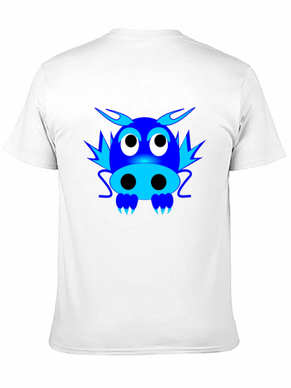 Cartoon Dragon Graphic T-Shirt