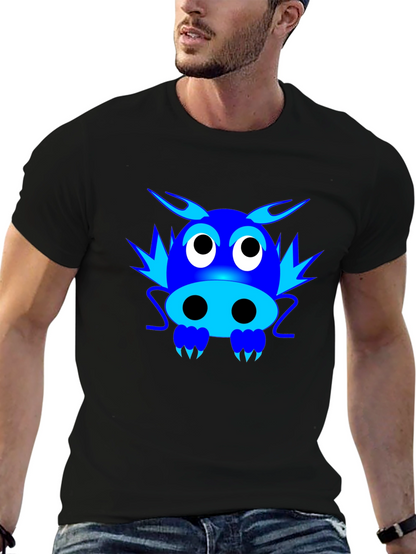Cartoon Dragon Graphic T-Shirt