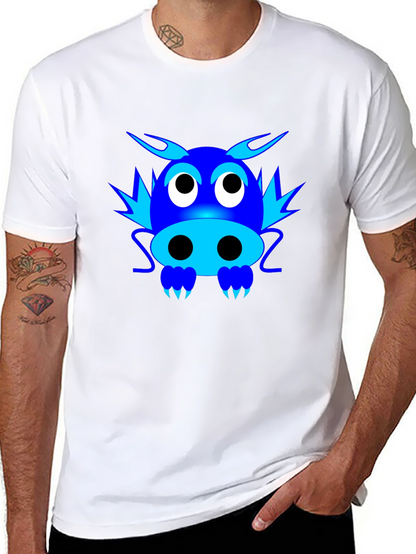 Cartoon Dragon Graphic T-Shirt