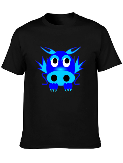 Cartoon Dragon Graphic T-Shirt
