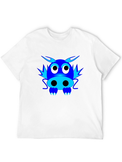 Cartoon Dragon Graphic T-Shirt