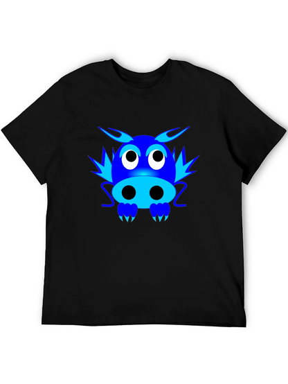 Cartoon Dragon Graphic T-Shirt