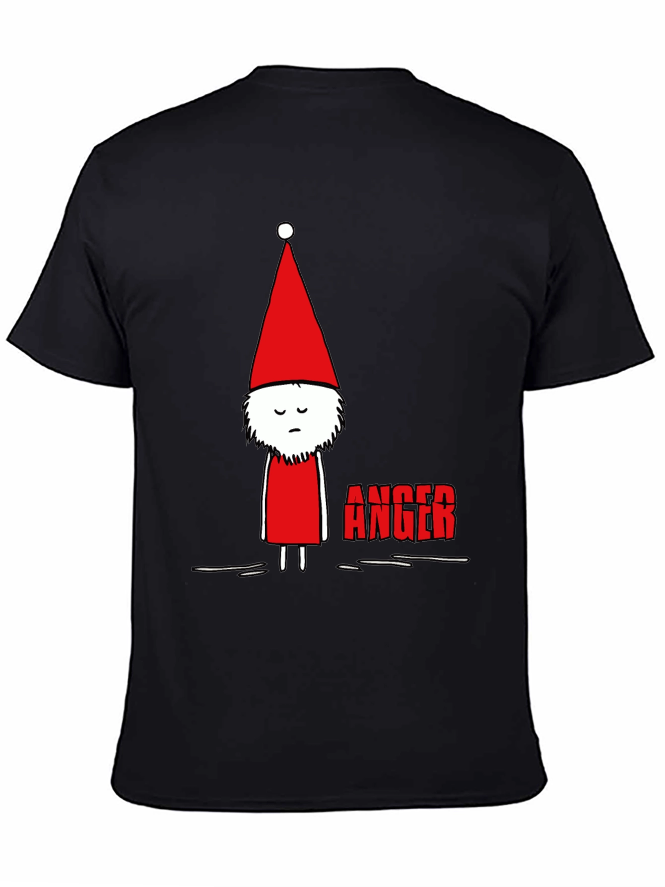 Anger Gnome Graphic Tee - Black