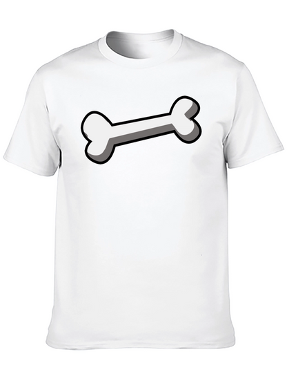 Bone Graphic Black T-Shirt - Funny Cartoon Bone