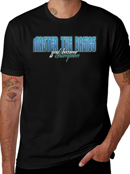 Master the Basics Black Graphic T-Shirt